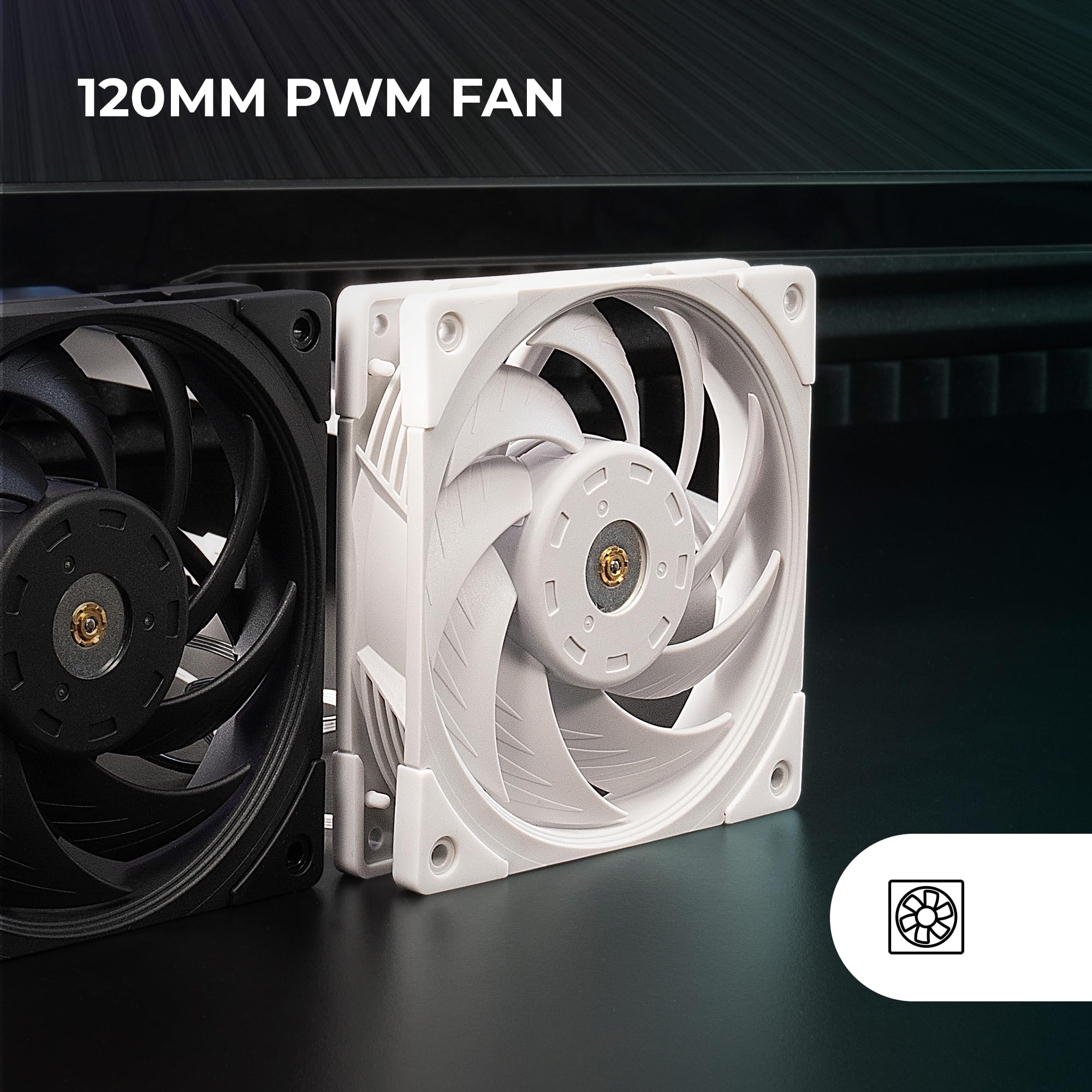 Mars Gaming MFD, Ventilador 120mm CHROMA RGB Dual Automático, Ultra Silencioso 14dB, Conexión Molex 4PIN, Sistema Antivibraciones, Transparente — view 68