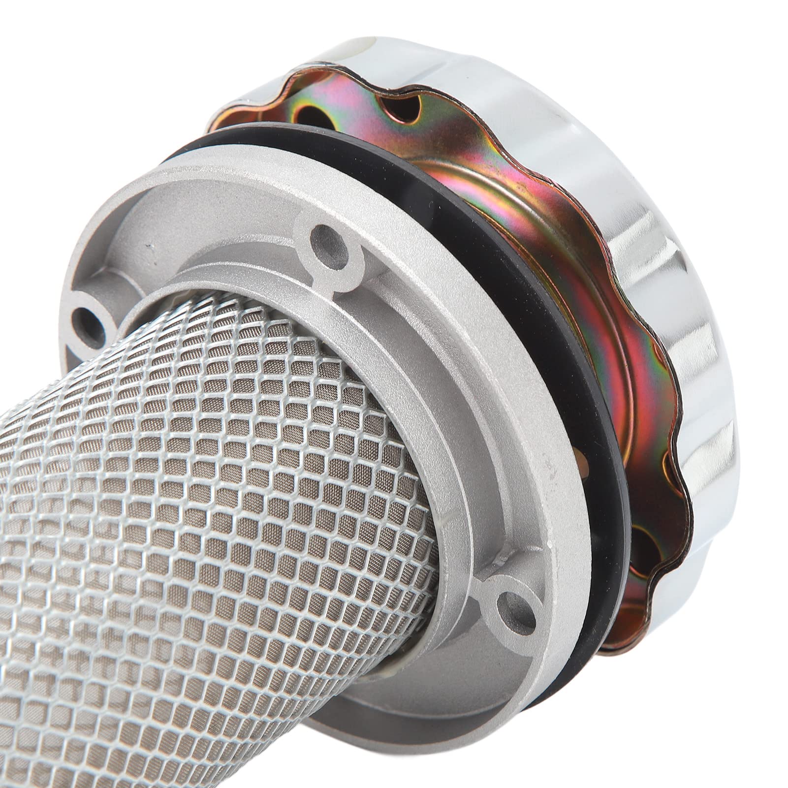 Reniflard hydraulique en acier inoxydable pour réservoirs de fioul avec tamis fin – Filtre à air amovible avec 4 vis pour industries métallurgiques, pétrolières et chimiques –