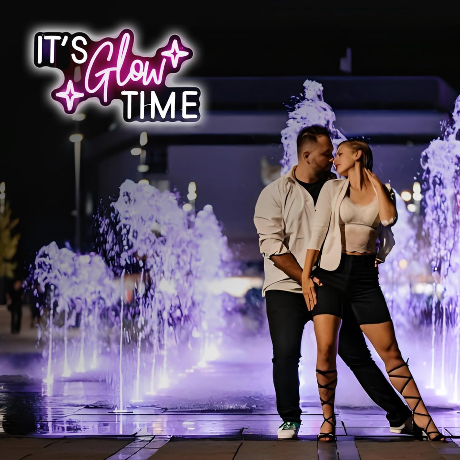 Neon Sign Led Neon Lights Neon Signs for Wall Decor USB Powered Led Neon Signs for Room Decoration (Glow Time) - Image 2