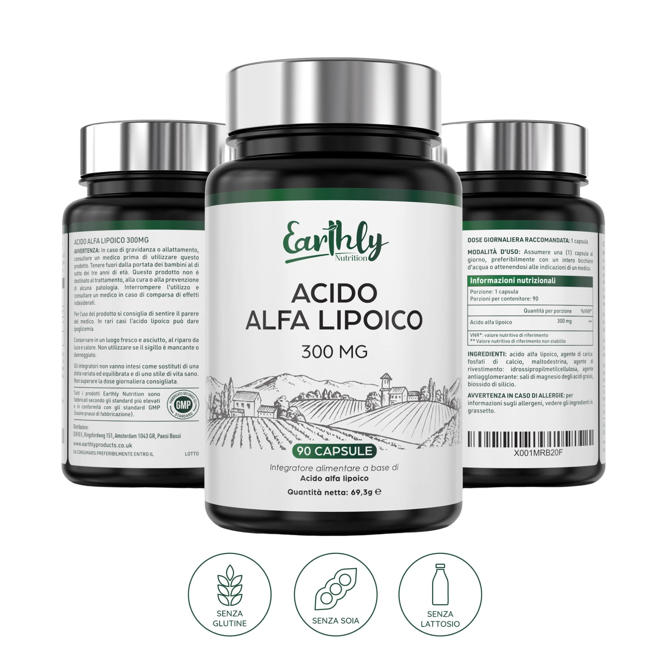 Acido alfa lipoico ALA 90 capsule vegane extra forti