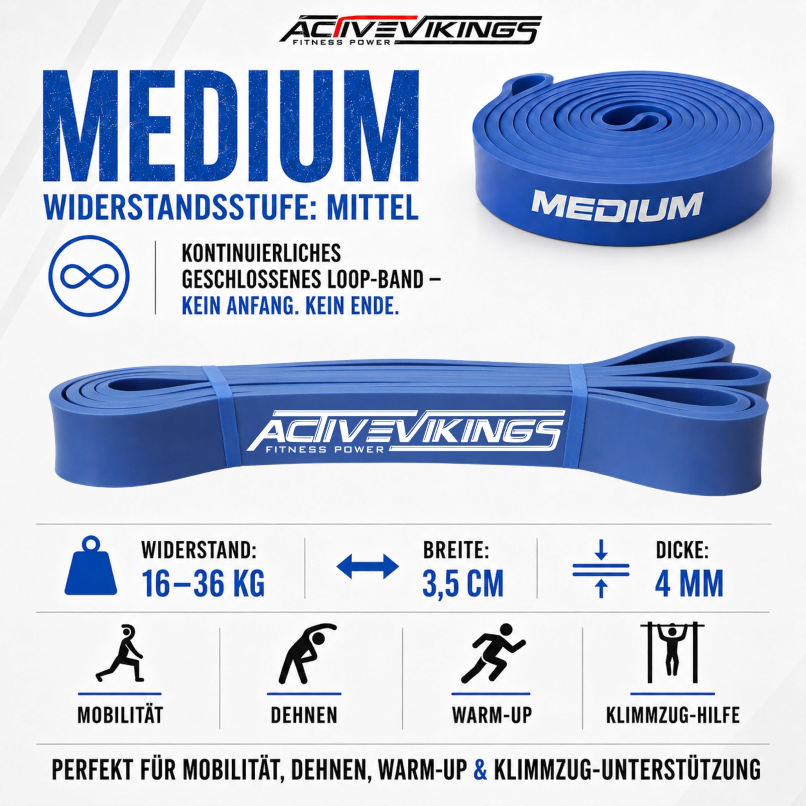 Fitnessbänder Widerstandsbänder einzeln oder im preiswerten Set mit Tasche, Türanker (bei Sets) und Trainings-eBook – DAS Klimmzugband Fitnessband Trainingsband für Calisthenics und Home Gym Equipment