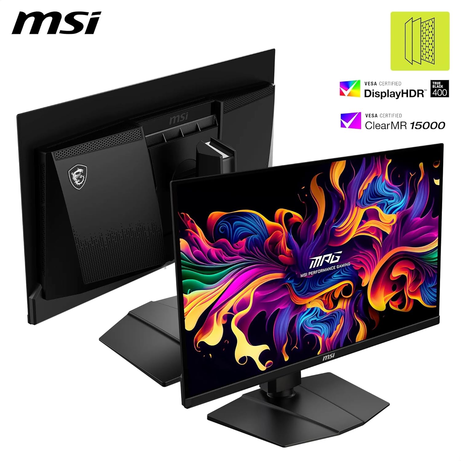 MSI mag 271QP QD-OLED X28 Monitor Gaming WQHD de 27 Pulgadas, Panel OLED Quantum Dot de 2560 x 1440, 280 Hz, 0,03 ms, DisplayHDR True Black 400, inclinación, Altura Ajustable, 4