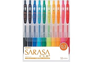 ZEBRA Sarasa Clip 0.3mm, 10 Color Set: A Revolution in Pens