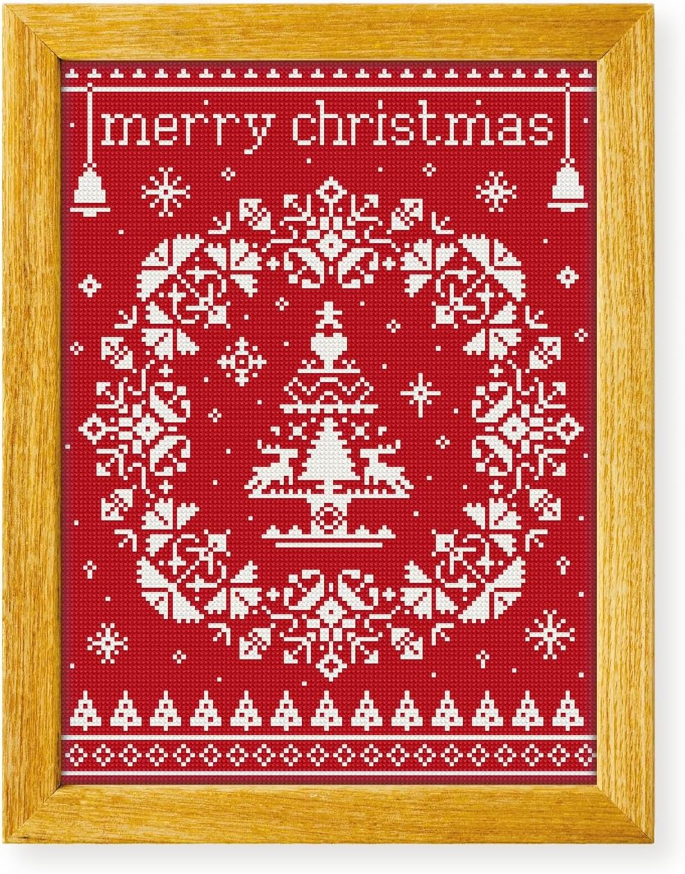 Awesome Pattern Studio Monochrome Christmas Tree DS2015, Diamond Painting Kit, Diamond Art Kits for Adults, Full Drill 5D Diamond Dots Kits. All Items Included.