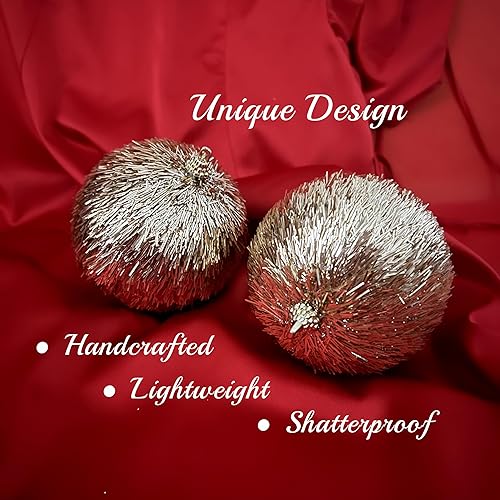 Miniatura 4 de Juego de bolas de Navidad de lujo, adornos para árbol de Navidad, decoración única de fiestas, decoraciones colgantes inastillables, regalo de