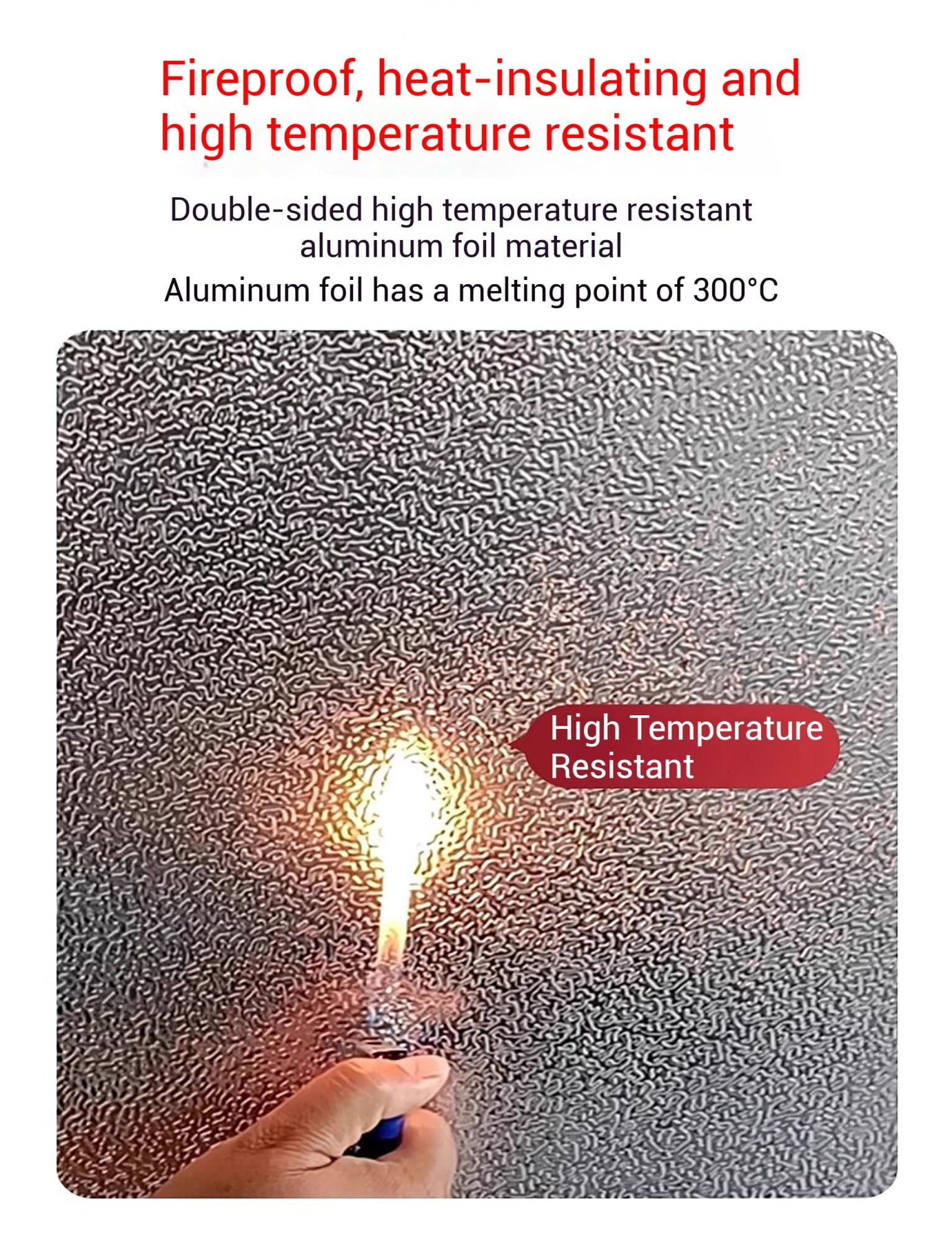 Tapis isolant thermique en aluminium, Écran anti-éclaboussures de bouclier thermique en aluminium(70x60cm)