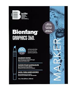 Amazon.com: Bienfang Graphics 360 Marker Paper Pad, 9-Inch