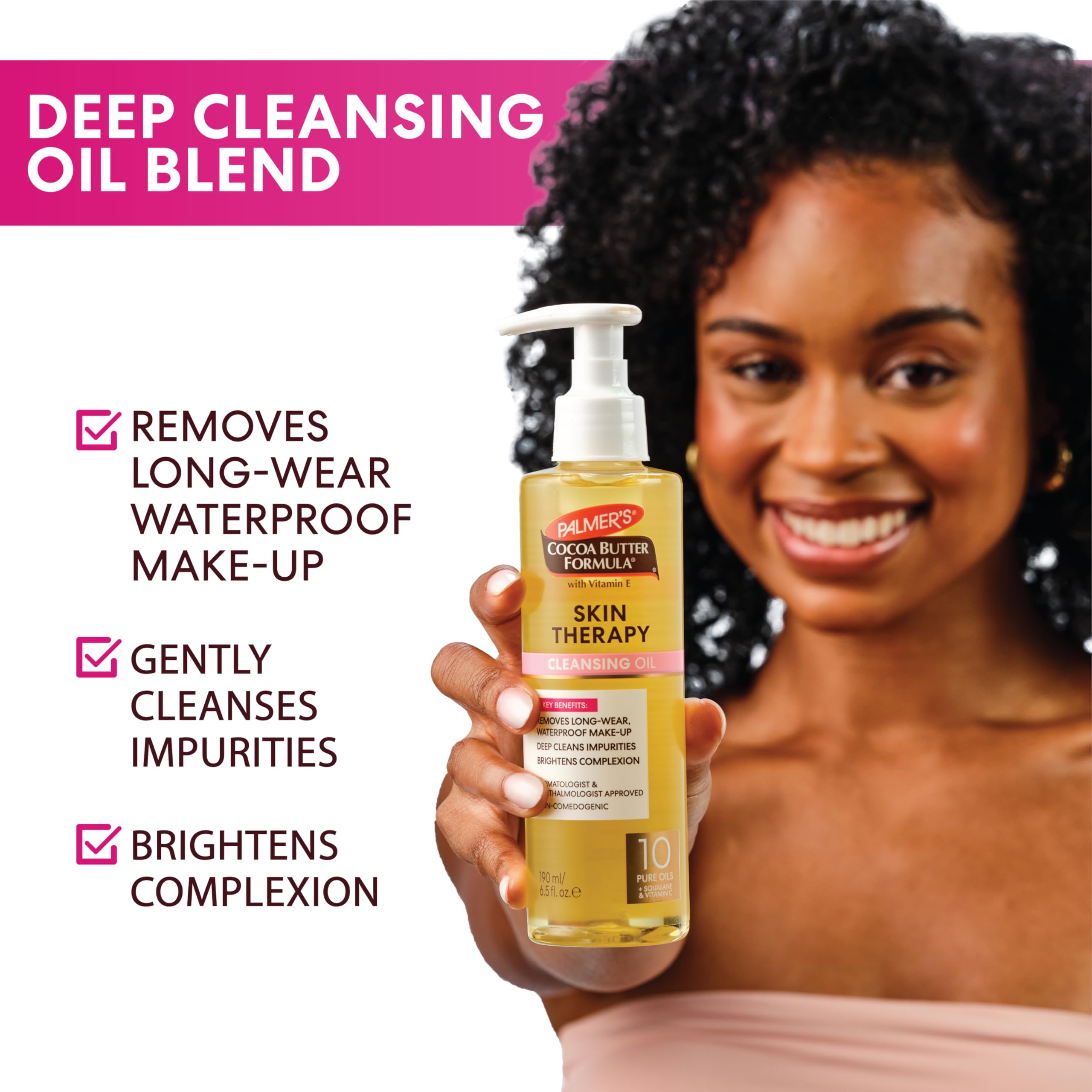 Palmers Cocoa Butter Skin Therapy Cleansing Oil Face for Unisex 6.5 oz Cleanser