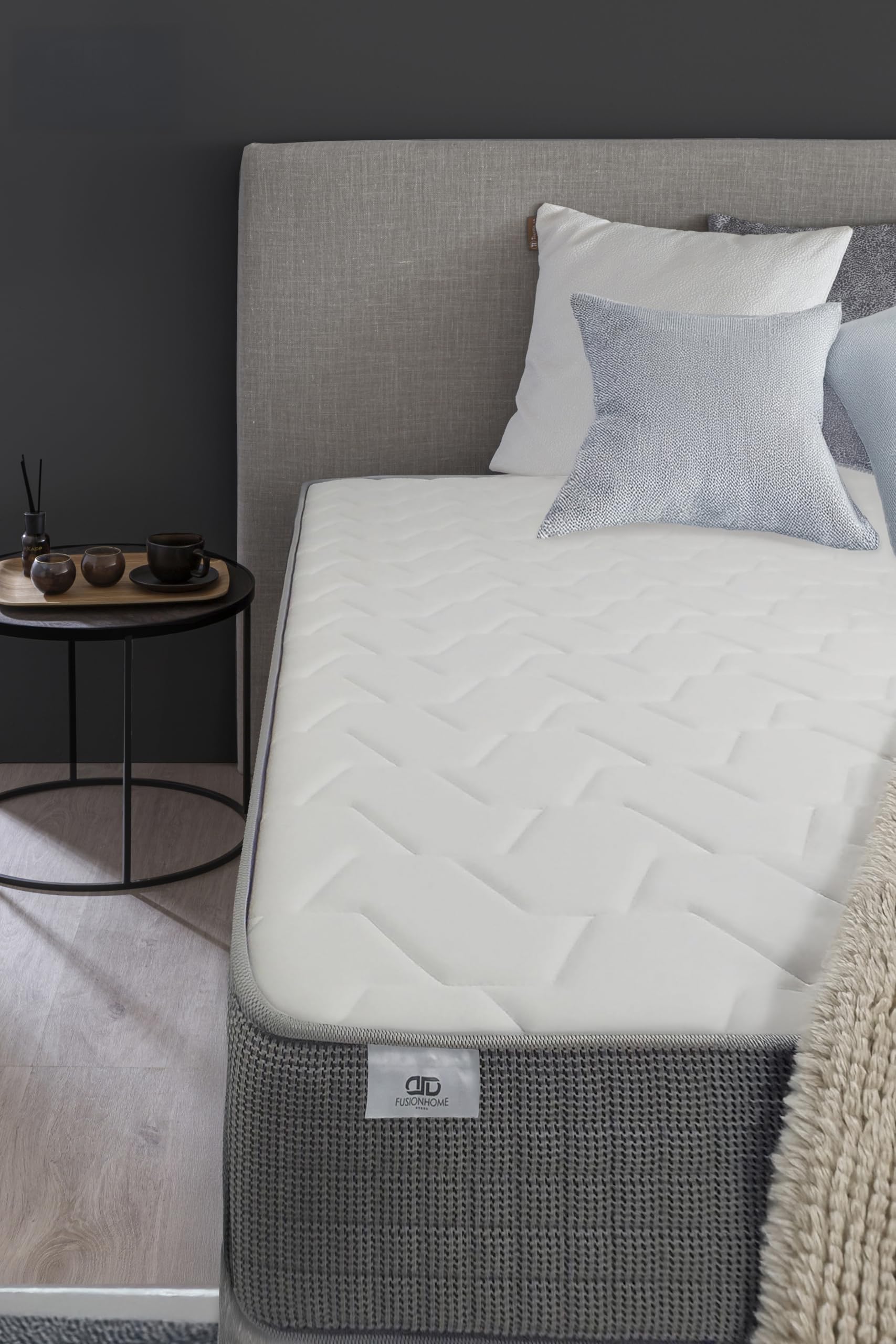 Colchón Viscoelástico 90x180 - Altura 30 cm Platinium - Máximo Confort y Soporte - Viscoelástica Premium de Alta Densidad - Doble Capa Invierno/Verano - Firmeza Media - Transpirable