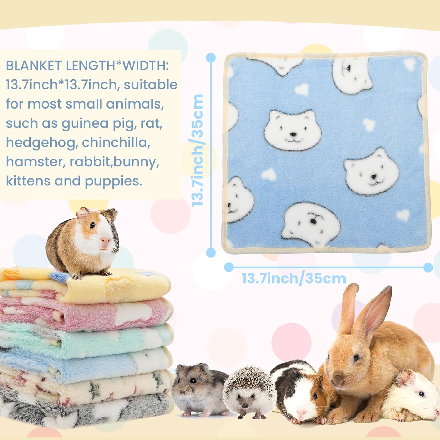 Guinea Pig Bedding Blankets Pack Soft Fleece Trinidad and