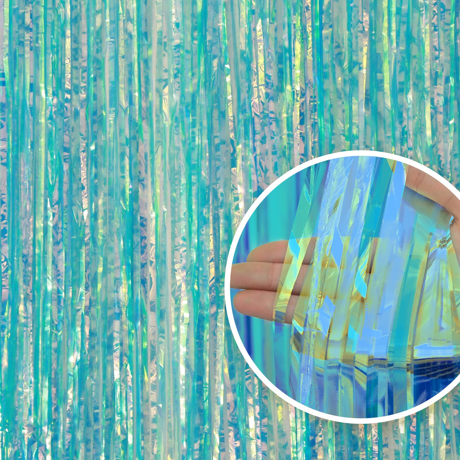 Photo 1 of **SEE NOTES**
Aurorava 3.3 X 8 Ft Fringe Curtains Birthday Streamers Backdrop Curtains