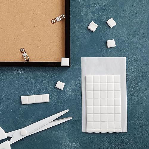 Miniatura 2 de Juvale 100 piezas de masilla adhesiva para colgar cosas y póster en paredes sin daños, pestañas adhesivas para marcos de fotos
