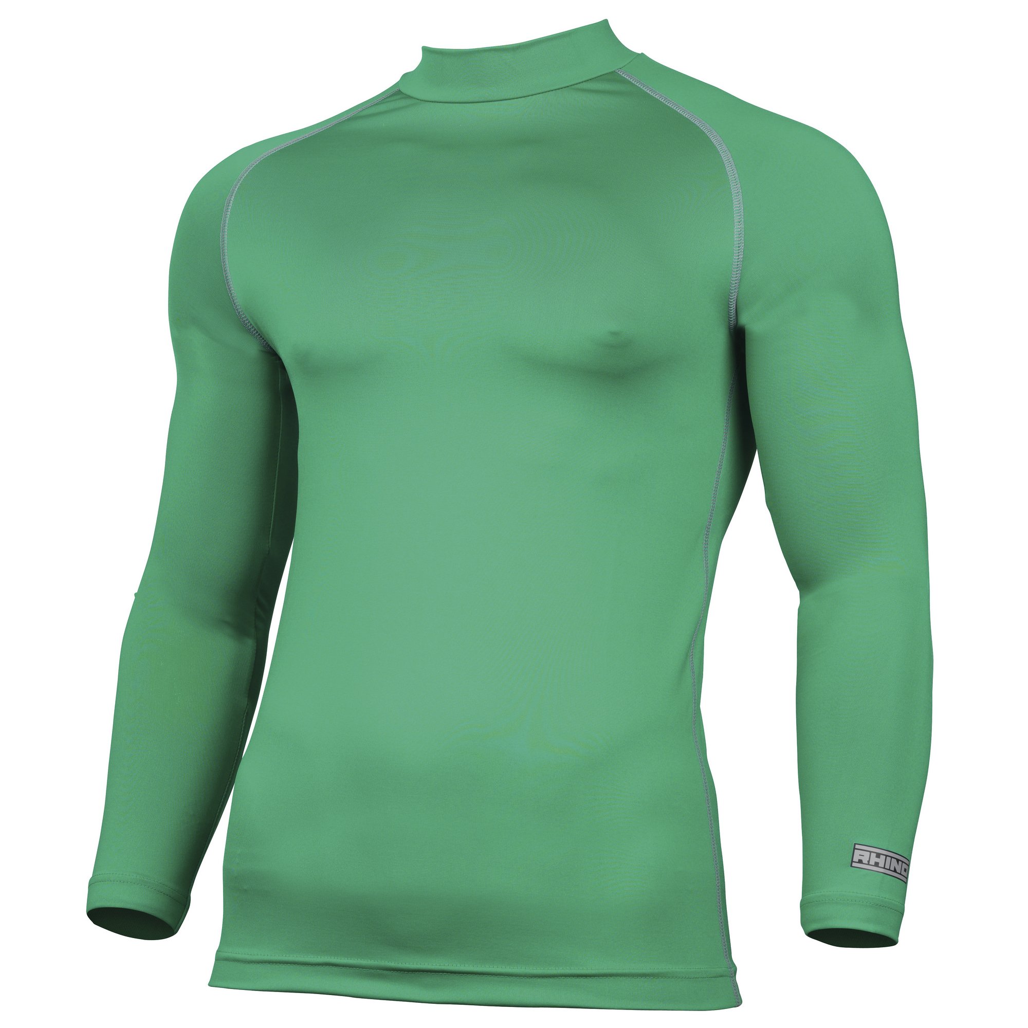 Rhino - Top térmico capa interior manga larga hombre caballero (2XL/Verde)