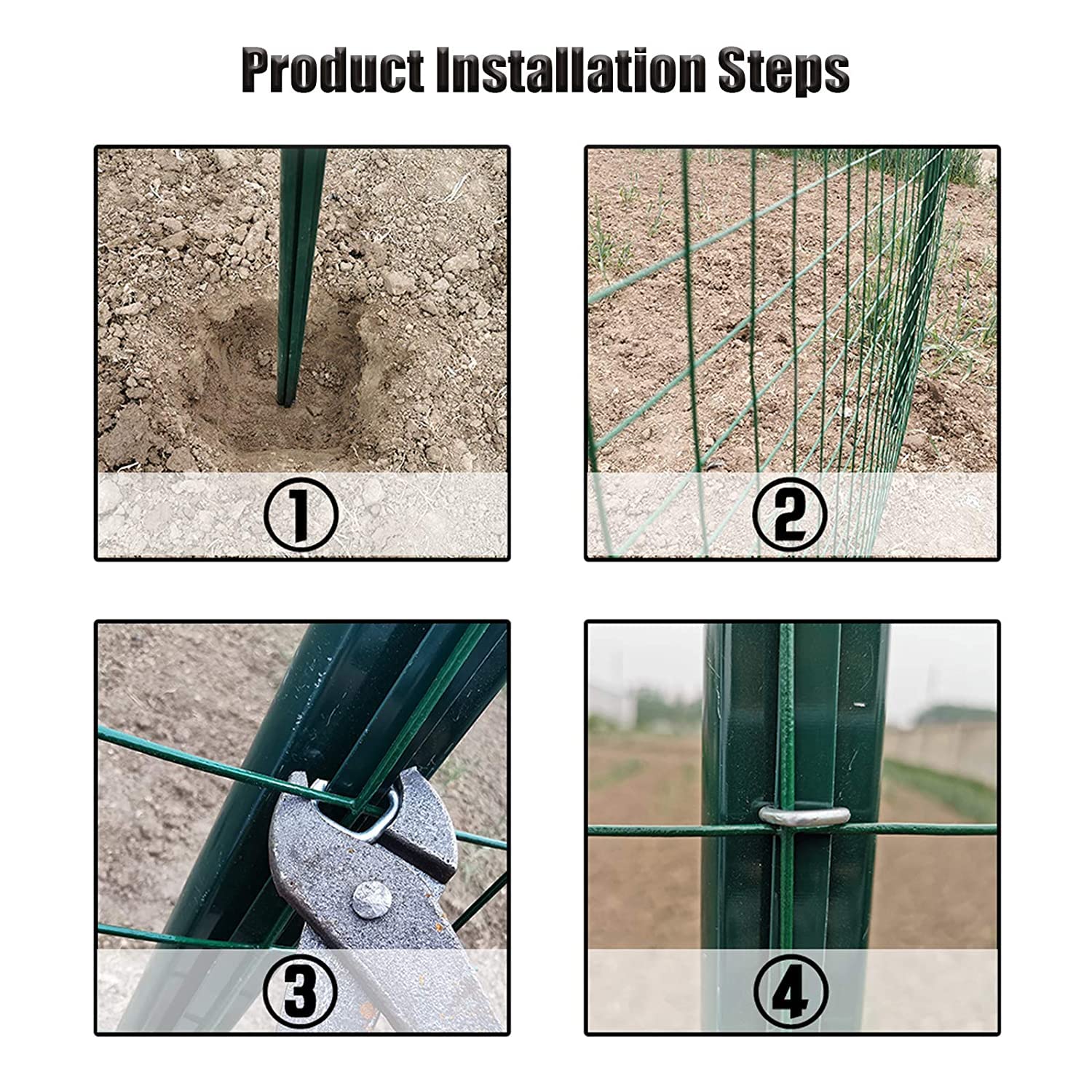 Malla de Alambre Valla De Jardín 90cm x 25m Malla Alambre Metalica Galvanizada Valla Salvaje Pesado de Alta Resistencia Malla Metálica Anudada Red de Alambre Protección para Ovejera Ganadera Granja