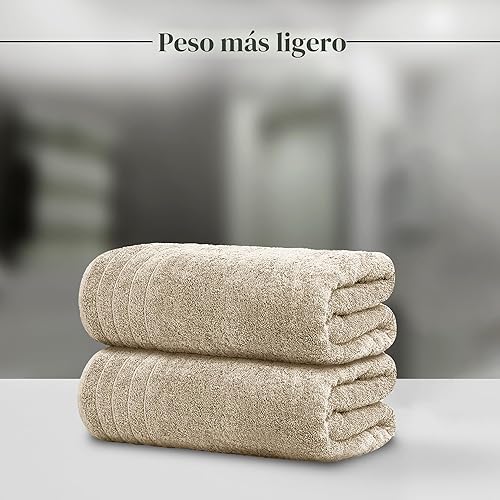Miniatura 2 de Tens Towels Paquete de 4 toallas de baño extra grandes de 30 x 60 pulgadas, 100% algodón, más grandes y ligeras, más rápidas de secar, súper suaves