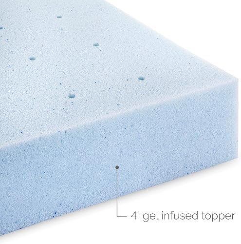 Miniatura 8 de Lucid Cubierta de espuma viscoelástica de gel y cubrecolchón Lucid con cierre con cremallera