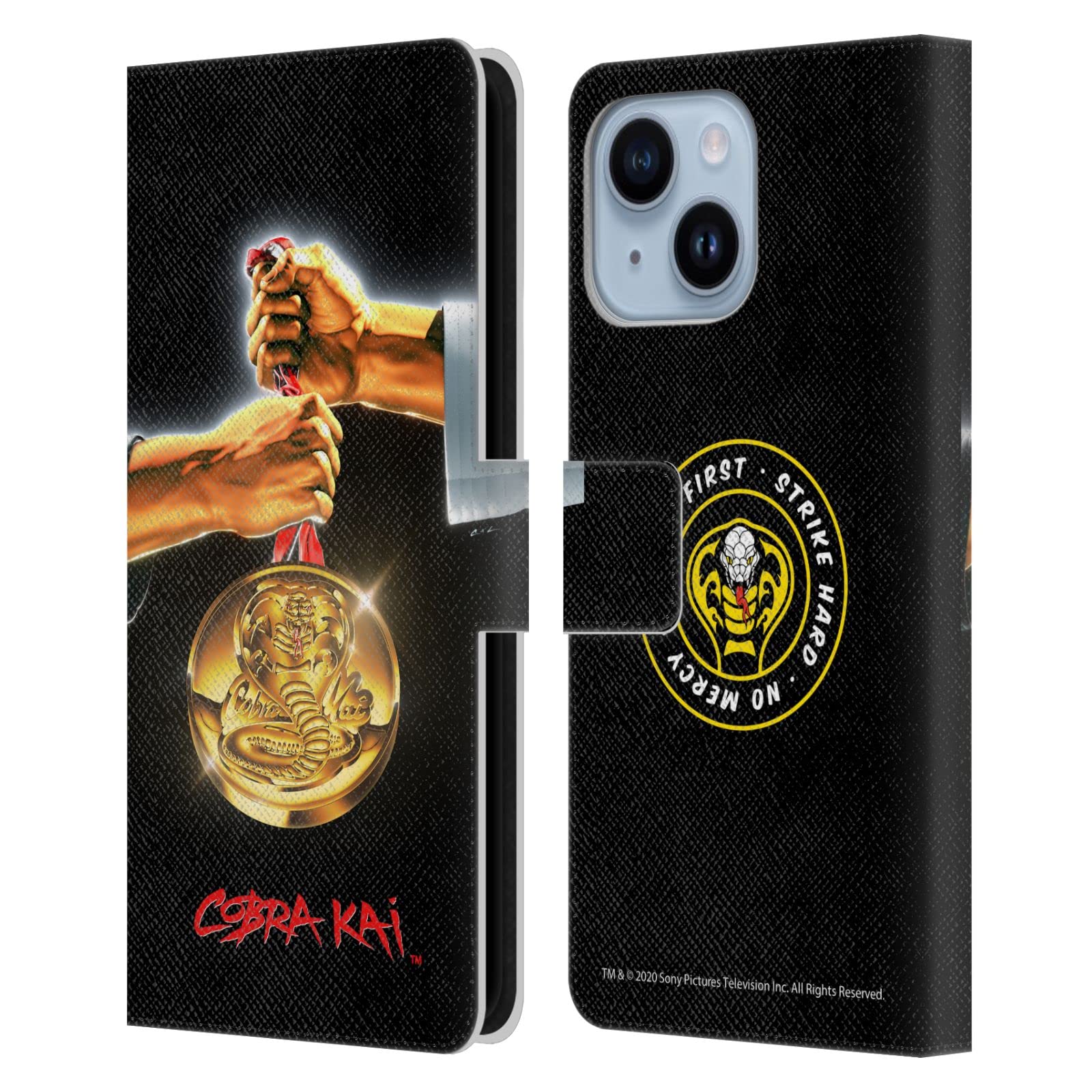 Housse Cobra Kai iPhone 14 Plus étui portefeuille cuir protection antichoc - 7