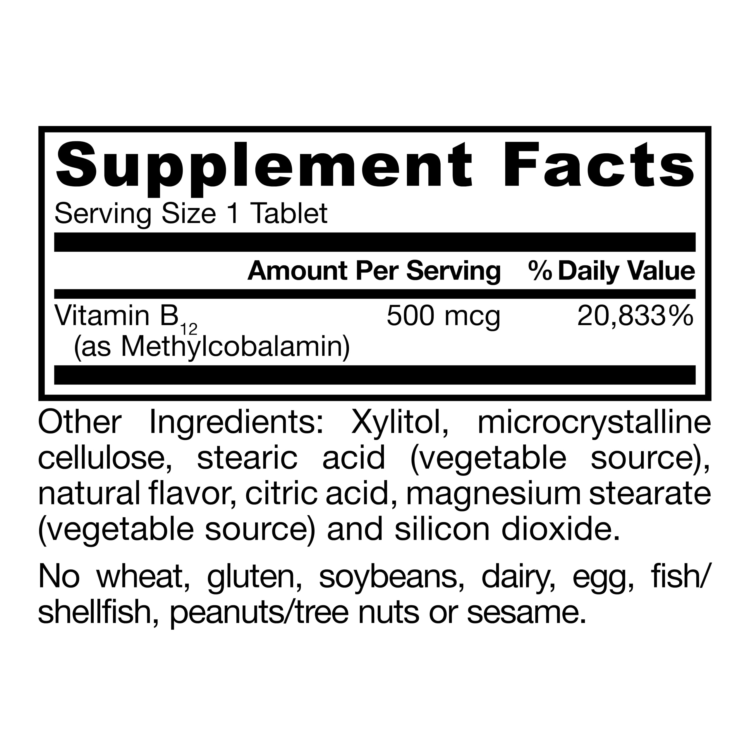 Jarrow Methyl B-12 Chewable Tablets 500 mg, Vitamin B12 Supplements, 100 Ct — Amazon image 8
