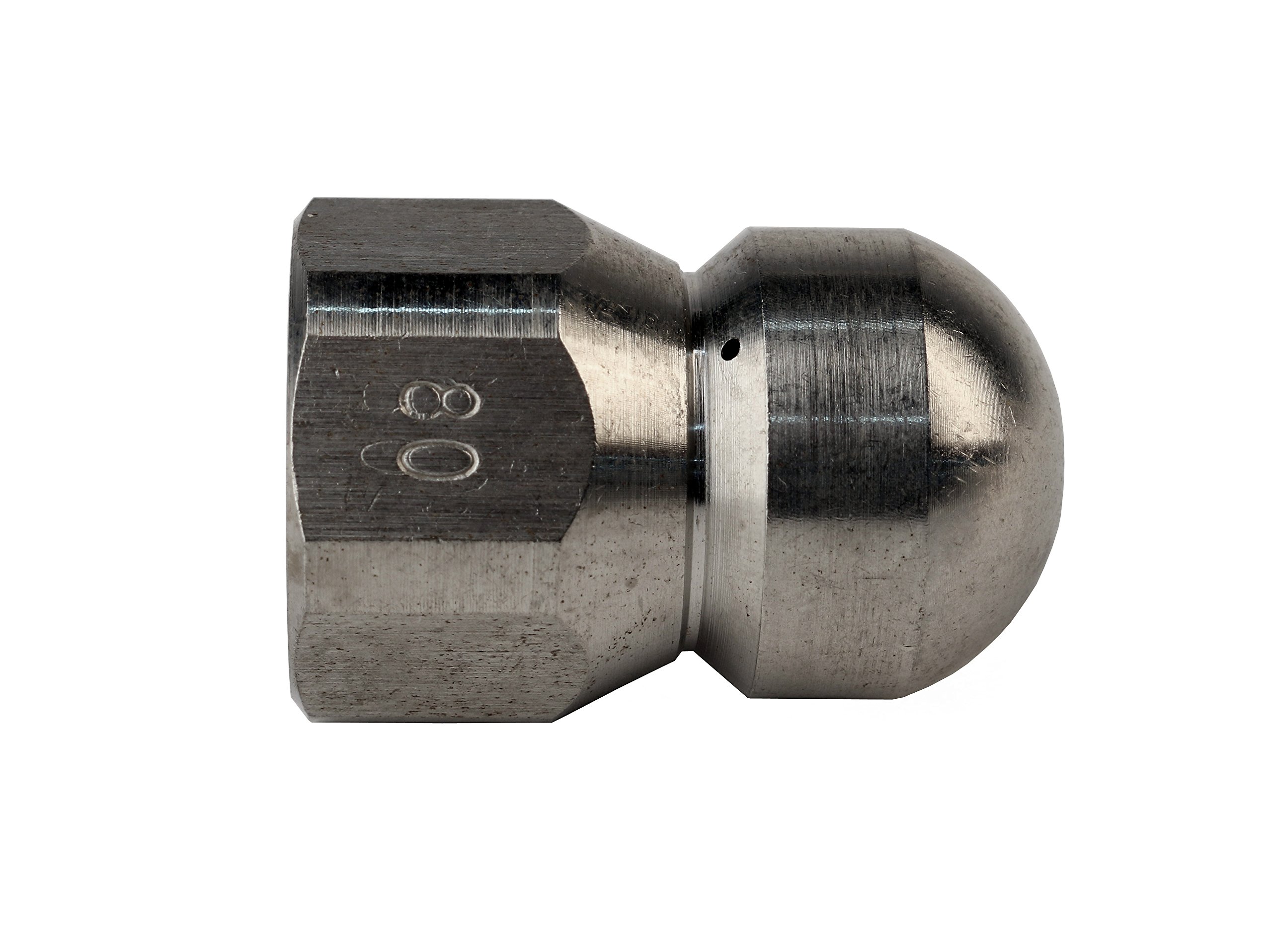 Schieffer 3/20,3 cm x 200 '4000 psi termoplastica Sewer Jetter Hose & MTM Hydro 8.0 Orifice Button nose Nozzle