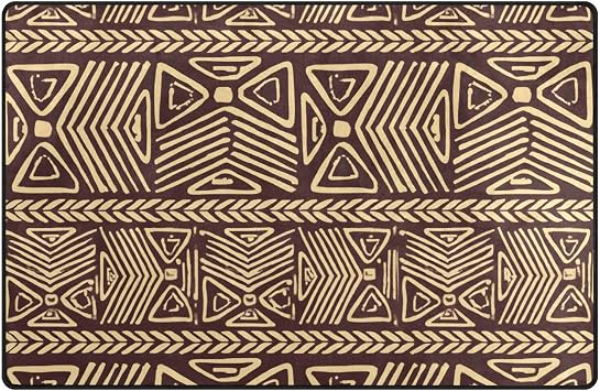 Bolaz African Tribal Print Area Rug Rugs Non-Slip Floor Mat Doormats Living Room Bedroom 60 x 39 inches 60 x 39 inch