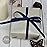 Ribbli Navy Double Faced Satin Ribbon,1/4 x Continuous 25 Yards,Use for Bows Bouquet,Gift Wrapping,Baby Shower,Floral Arrangement