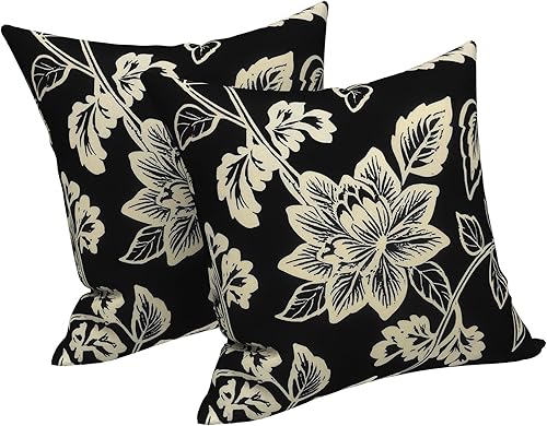 Miniatura 52 de LVTXIII - Juego de fundas para cojines de sofá, patio o sillón de exteriores, cuadradas y decorativas, 2 unidades de 16" x 16", sin relleno