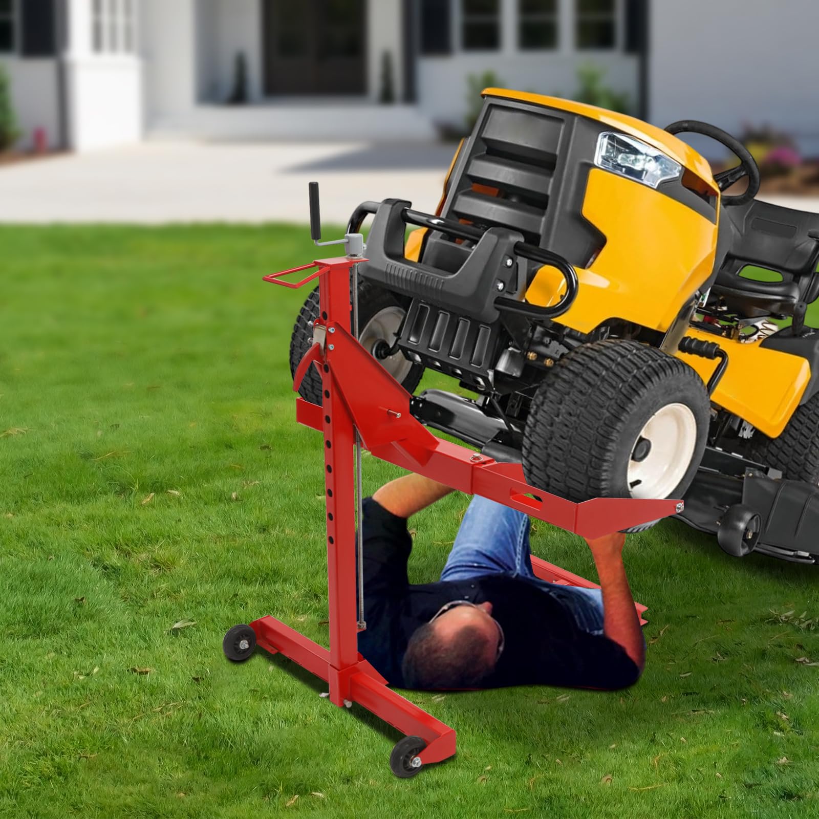 Riding Lawn Mower Lift, Mower Lift Jack 450lb Lifting Capacity, 40.87
