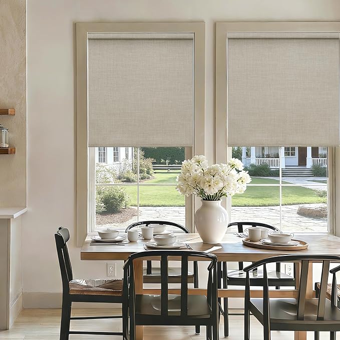 Persiana Roller Blackout 34 in x 72 in Oatmeal miniatura 7