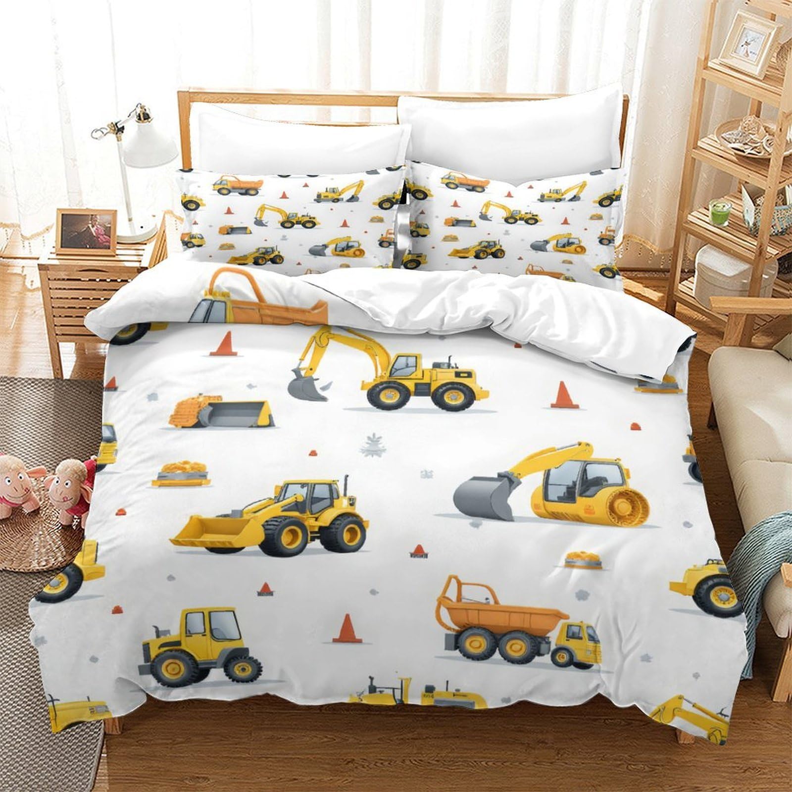 Kaffeezubehör mit Reißverschluss 3D Gedruckt 3 Teilig Gemütliche Wohnatmosphäre Bettbezug Mikrofaser Weich mit Kissenbezug Schlafkomfort for Erwachsene,Kinder,Mädchen,Jungen Super king（260x220cm）