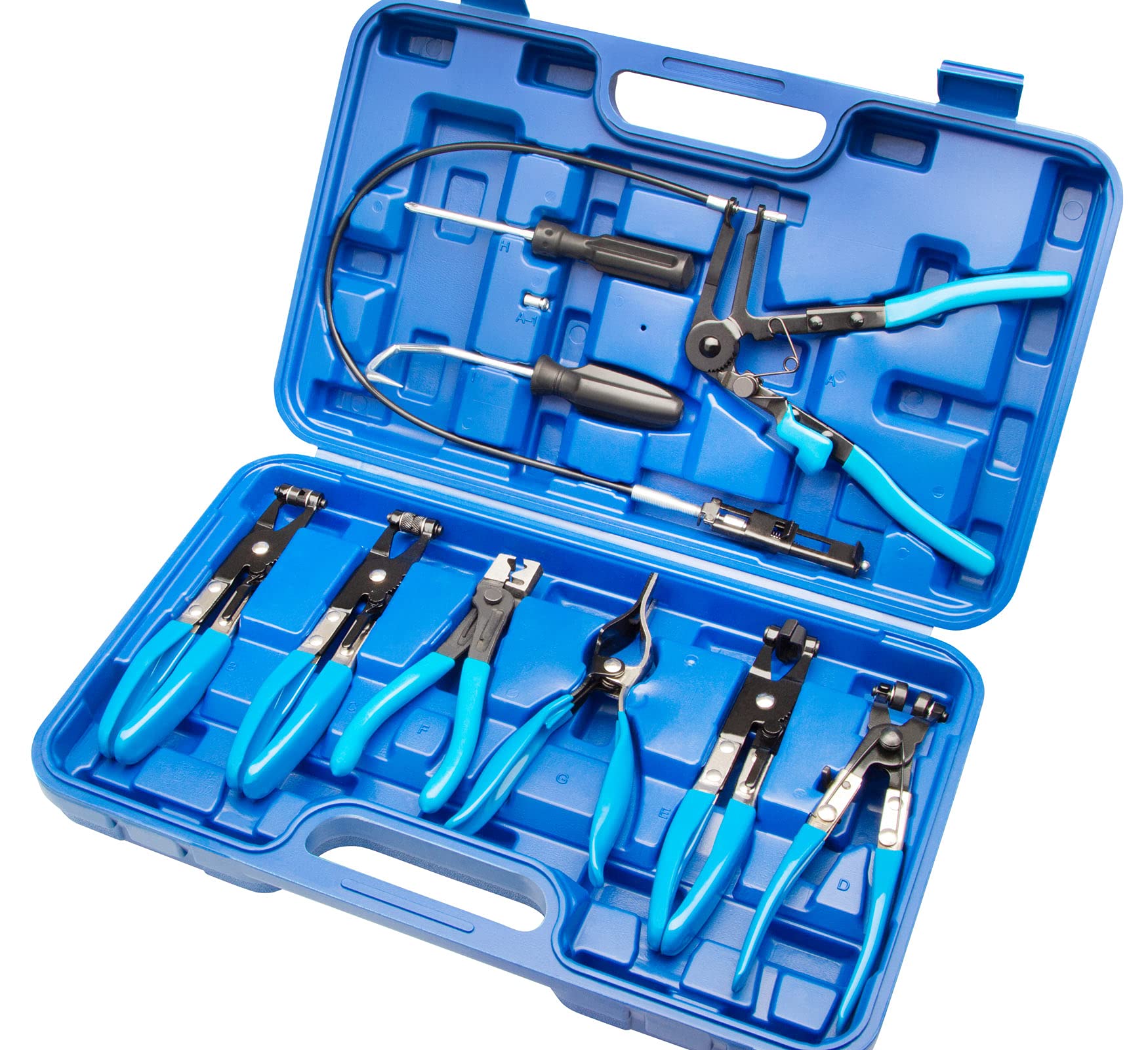 Pinces spéciales pour colliers de serrage - Coffret 10 pièces - D40443