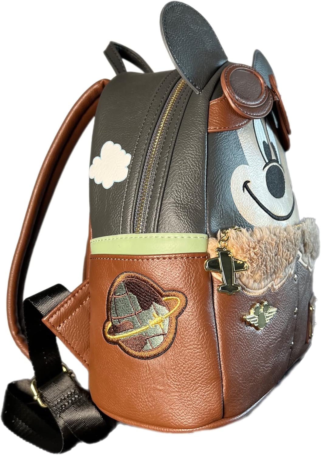 Aviator Mickey Double Strap Shoulder Bag