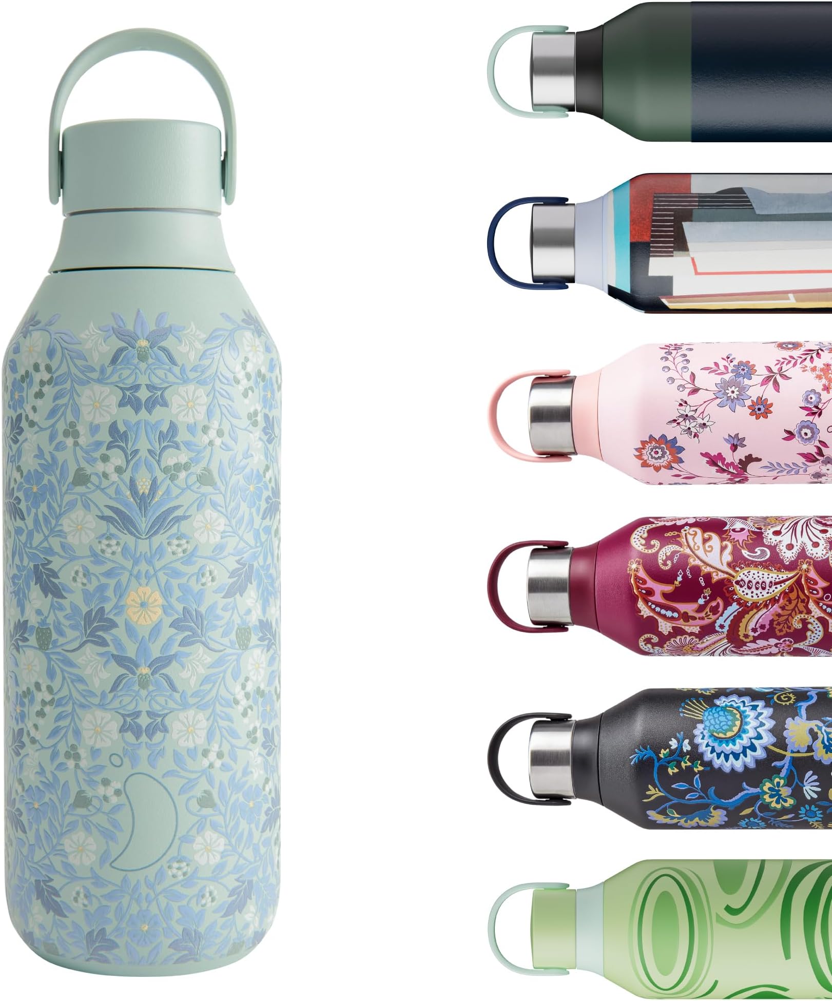 Chilly'sSeries 2 Water Bottle - Vacuum Insulated Stainless Steel Water Bottle with Soft Collar & Carry Loop, Thermal Flask For Hot & Cold Drinks - Leak Proof, No Sweat