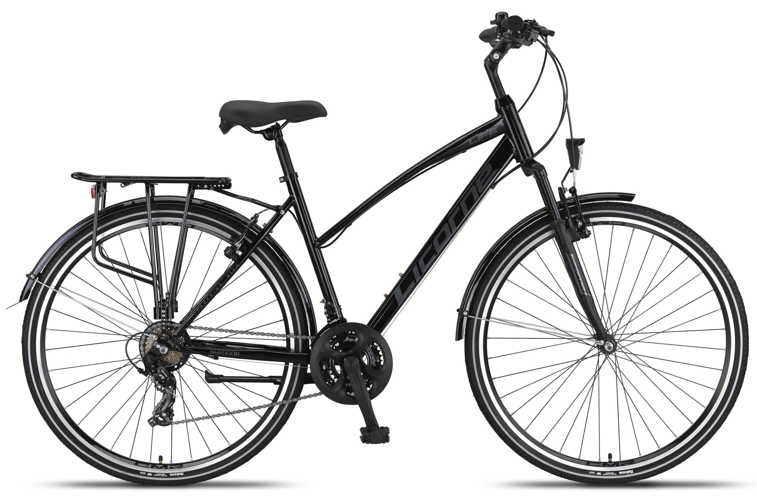 Licorne Bike Bicicleta de trekking premium de 28 pulgadas – Bicicleta para hombre, niño, niña y mujer – 21 velocidades – Bicicleta de ciudad – Bicicleta de hombre – L-V-ATB