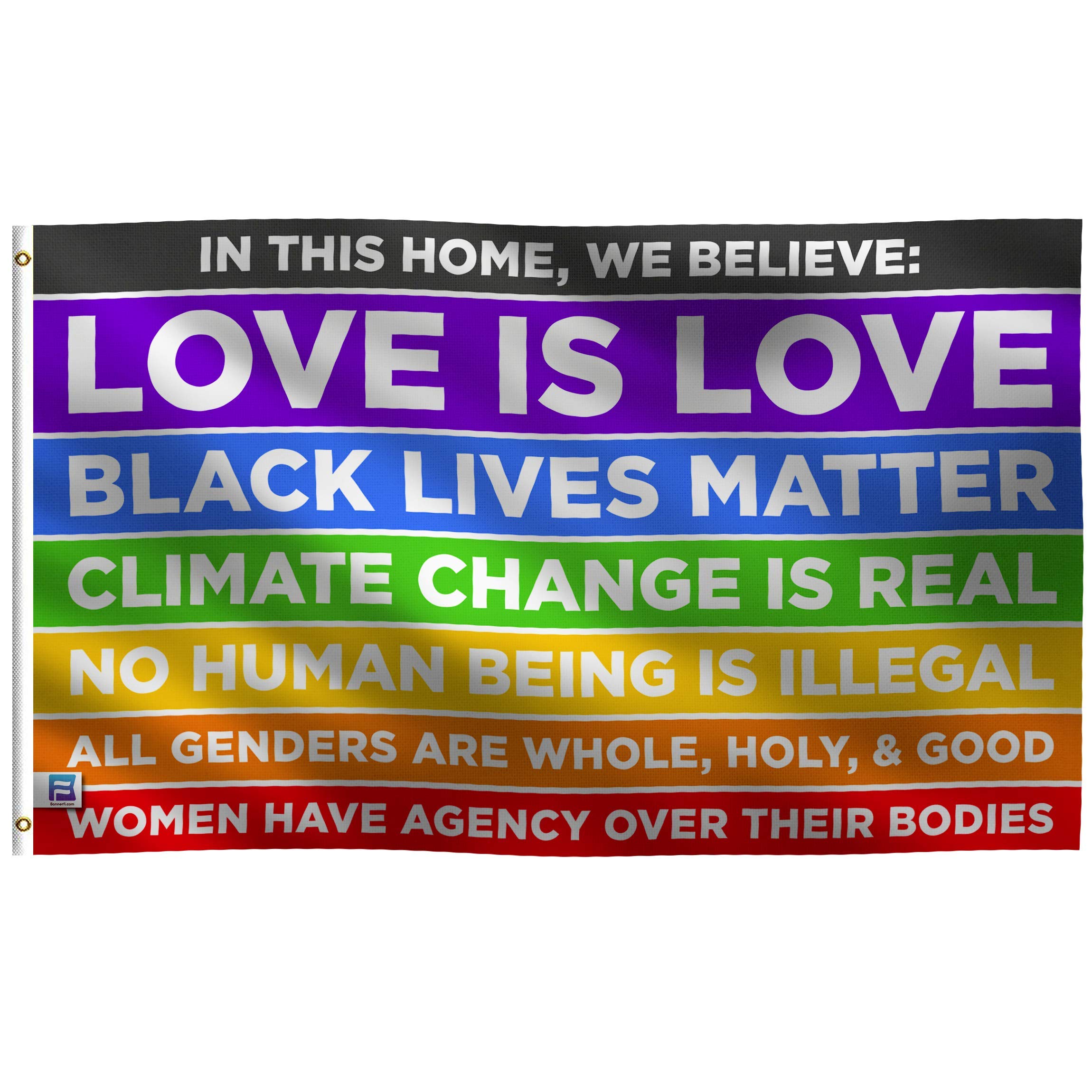 United We Stand Flagge – 90 X 150 Cm, 100 % Polyester, Doppelseitig Bedruckt Mit Messing-Ösen Für Innen & Außen