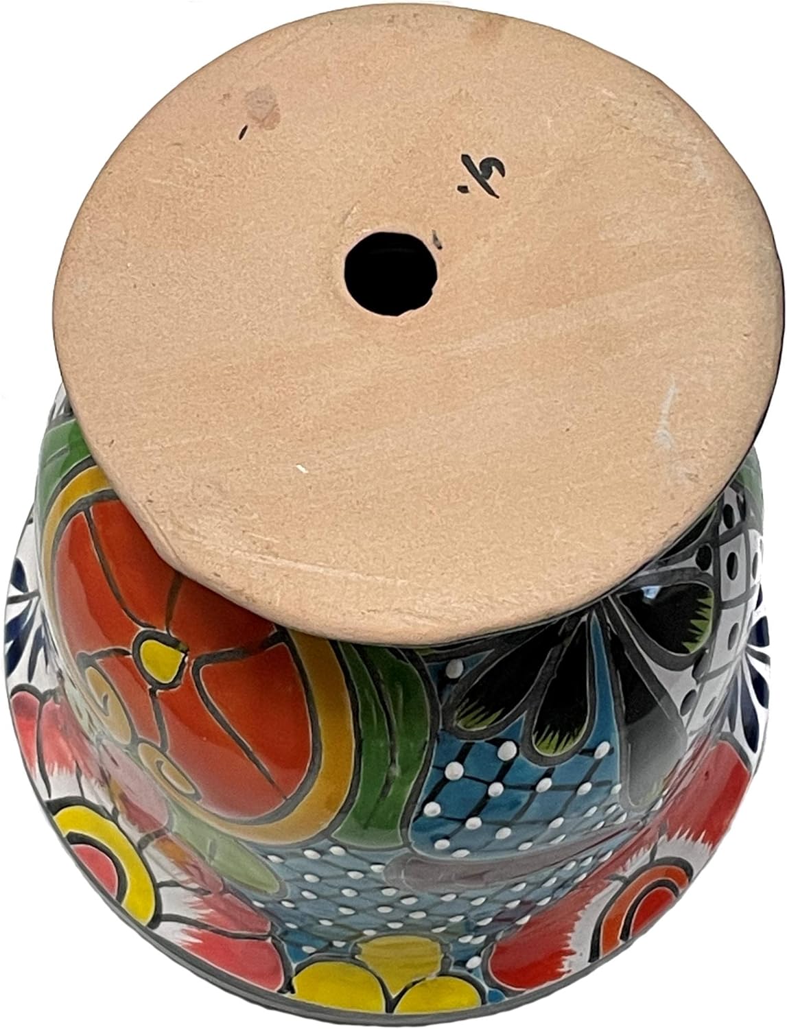 Indoors/Outdoors Abasolo Mexican Colors Talavera Ceramic Garden Pot