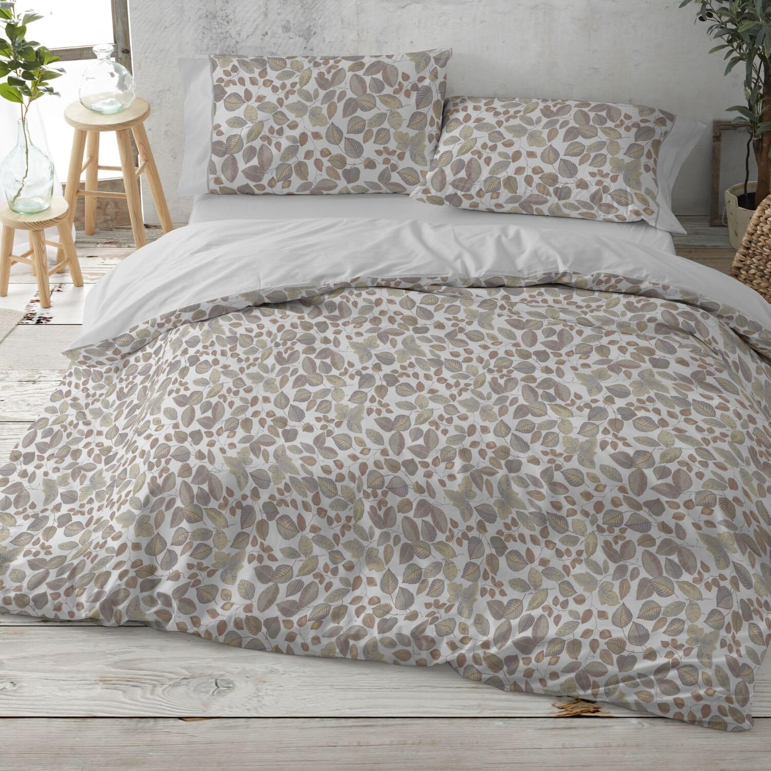 Parure de lit 90 cm avec parure complète Burrito Blanco grise