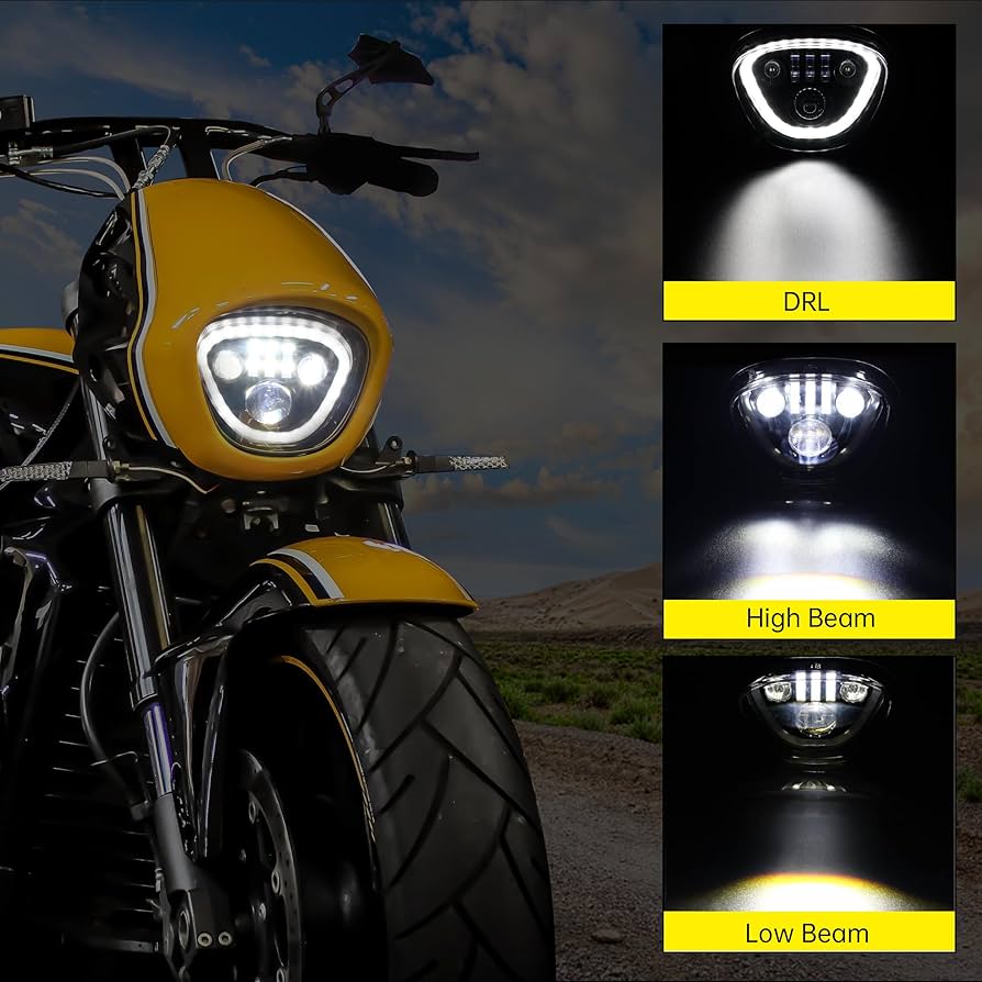 Amazon.com: KAKABAS Motorcycle LED Headlight for M109R,Front