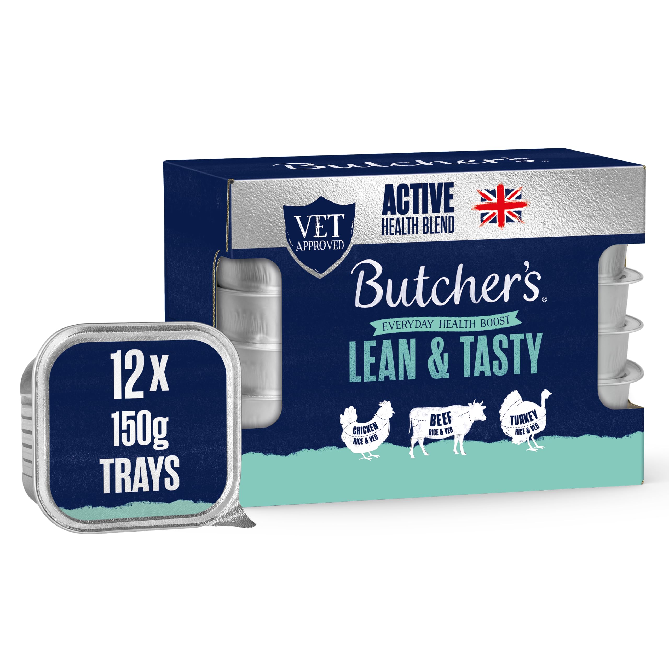 Butcher's Complete Wet Tray Adult Dog Food Lean & Tasty Pack 12x150g