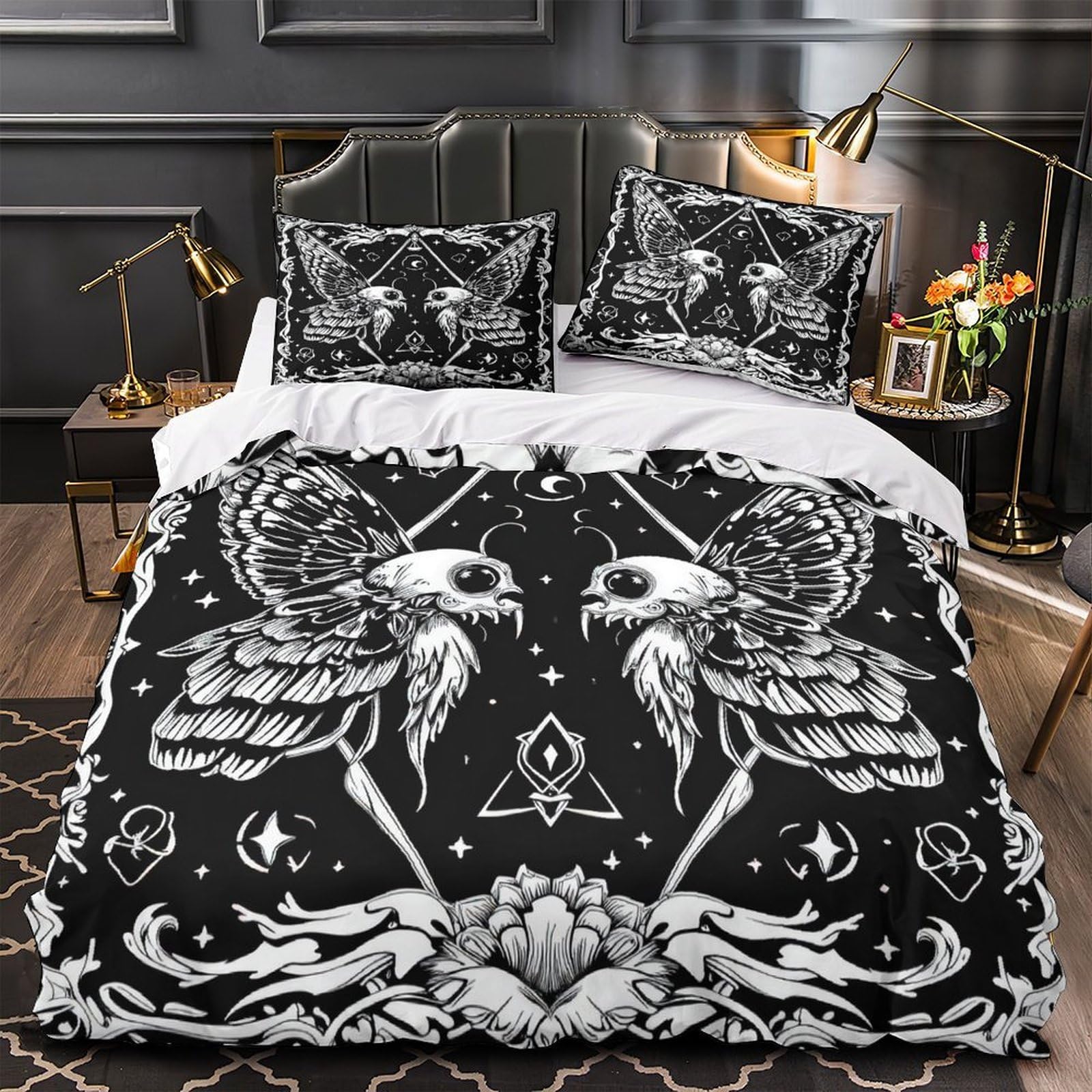 Parure de lit microfibre Océan au Clair de Lune King 220x240cm
