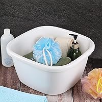 Vista 3 de Obston Sartén para lavabo de 18 cuartos de galón, color blanco