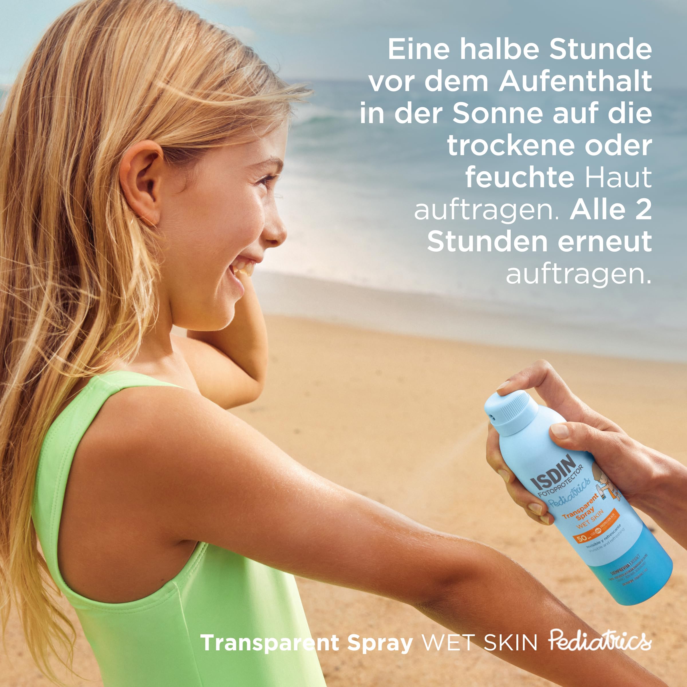 ISDIN Fotoprotector Gel Cream Pediatrics LSF 50 sonnencreme (250ml) | Pflegt wie eine Creme und zieht schnell ein wie ein Gel
