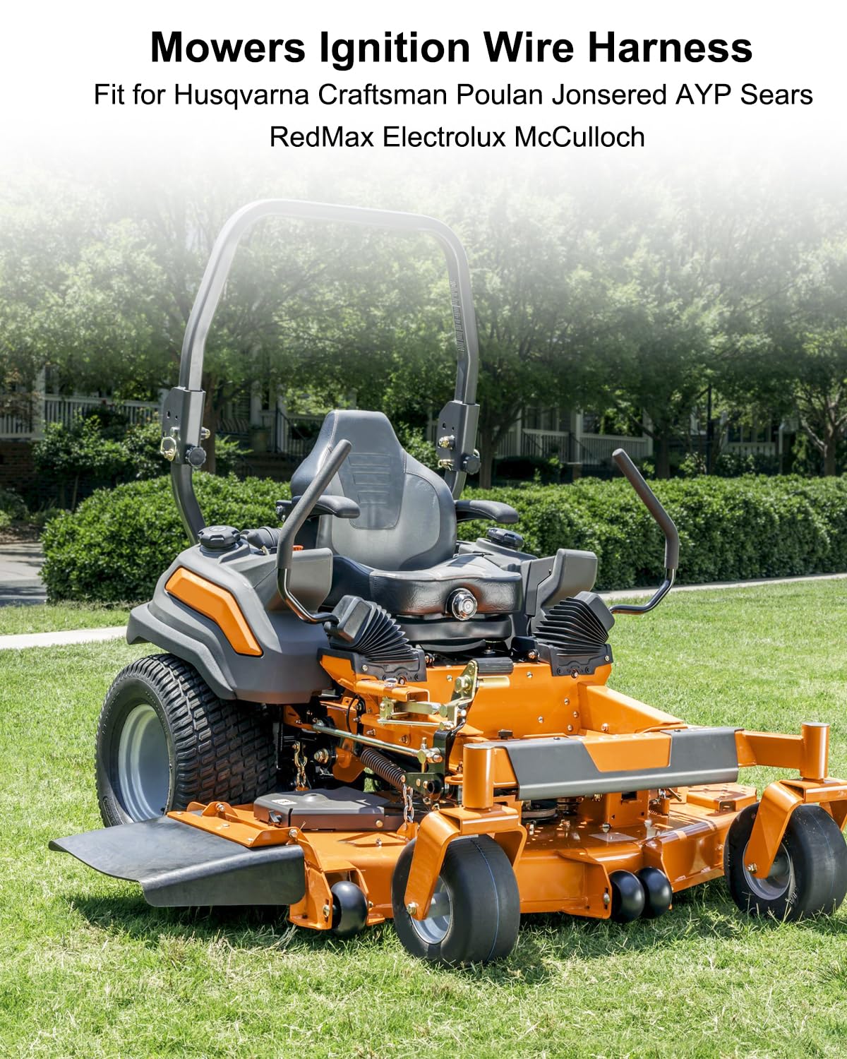 580798101 Clutch Wire Harness Fit for Husqvarna Craftsman Jonsered Poulan AYP RedMax McCulloch Sears Electrolux Weed Eater, Lawn Tractor Mower Ignition Wire Harness