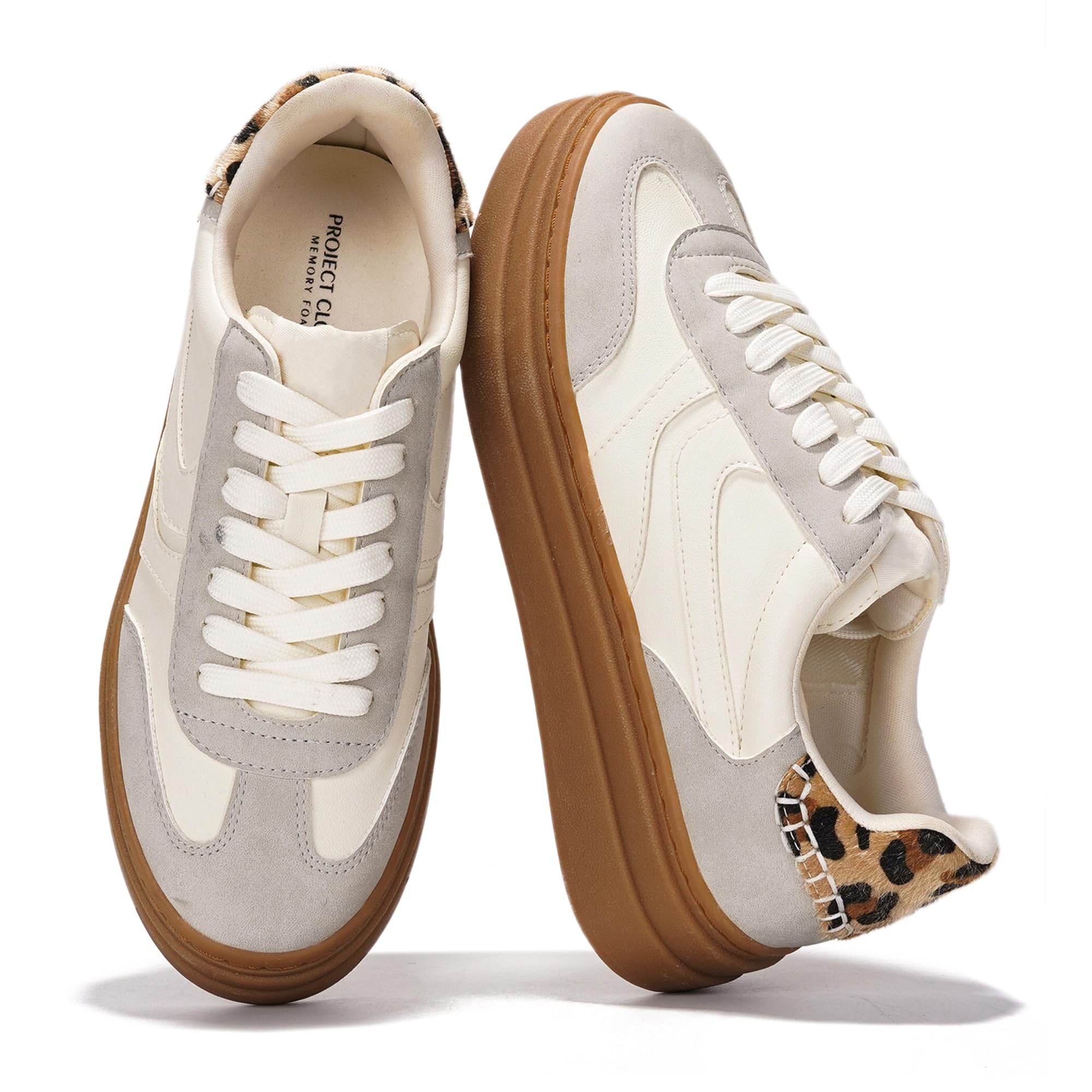 Platform Sneakers for Women Footwear - Lightweight Lace-up Shoes for Women