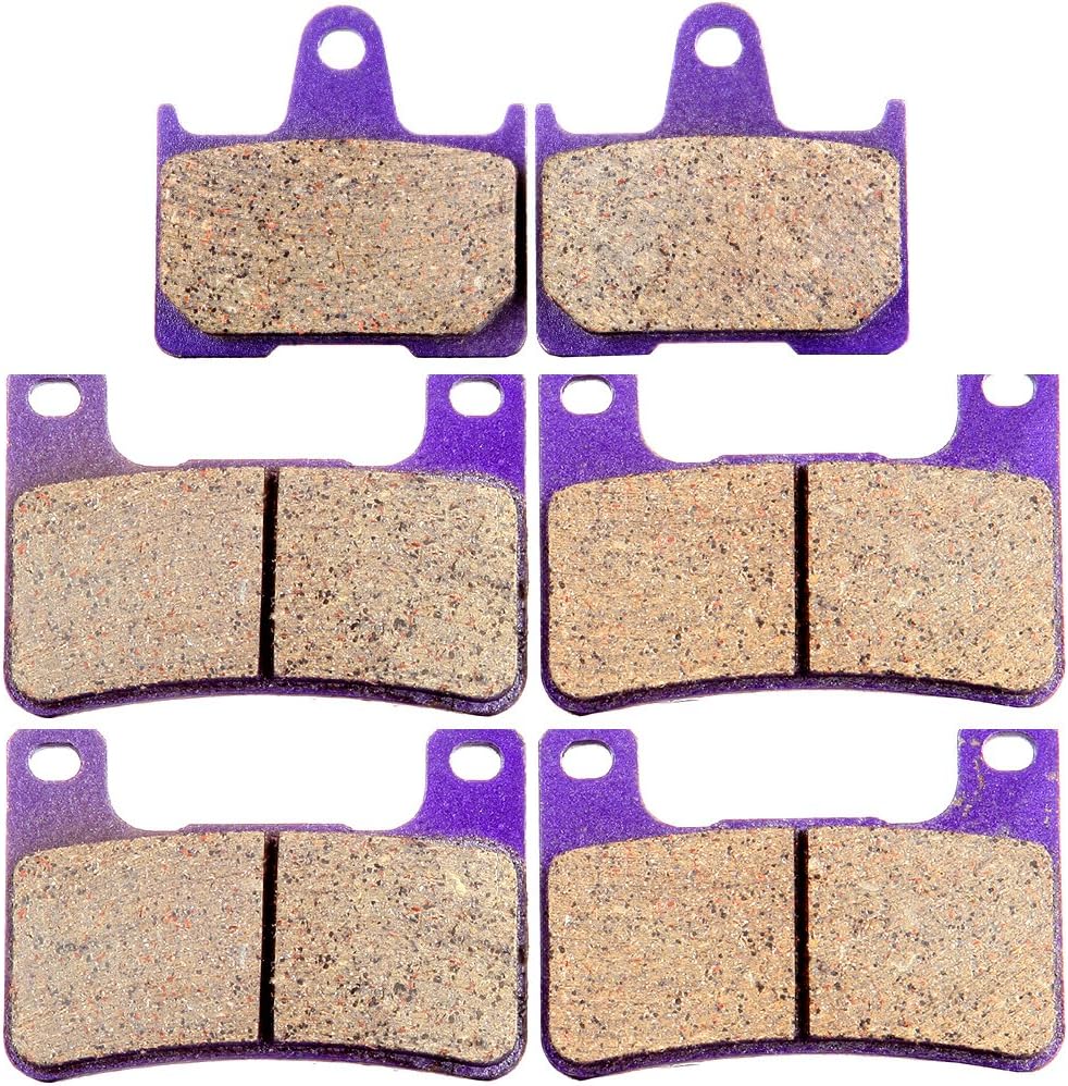 ECCPP Brake Pads Fits for Suzuki GSXR 1000 2004 2005 2006, GSXR 600 K4/K5 2004 2005, GSXR 750 K4/K5 2004 2005, FA379 FA254 Front and Rear Brake Pads
