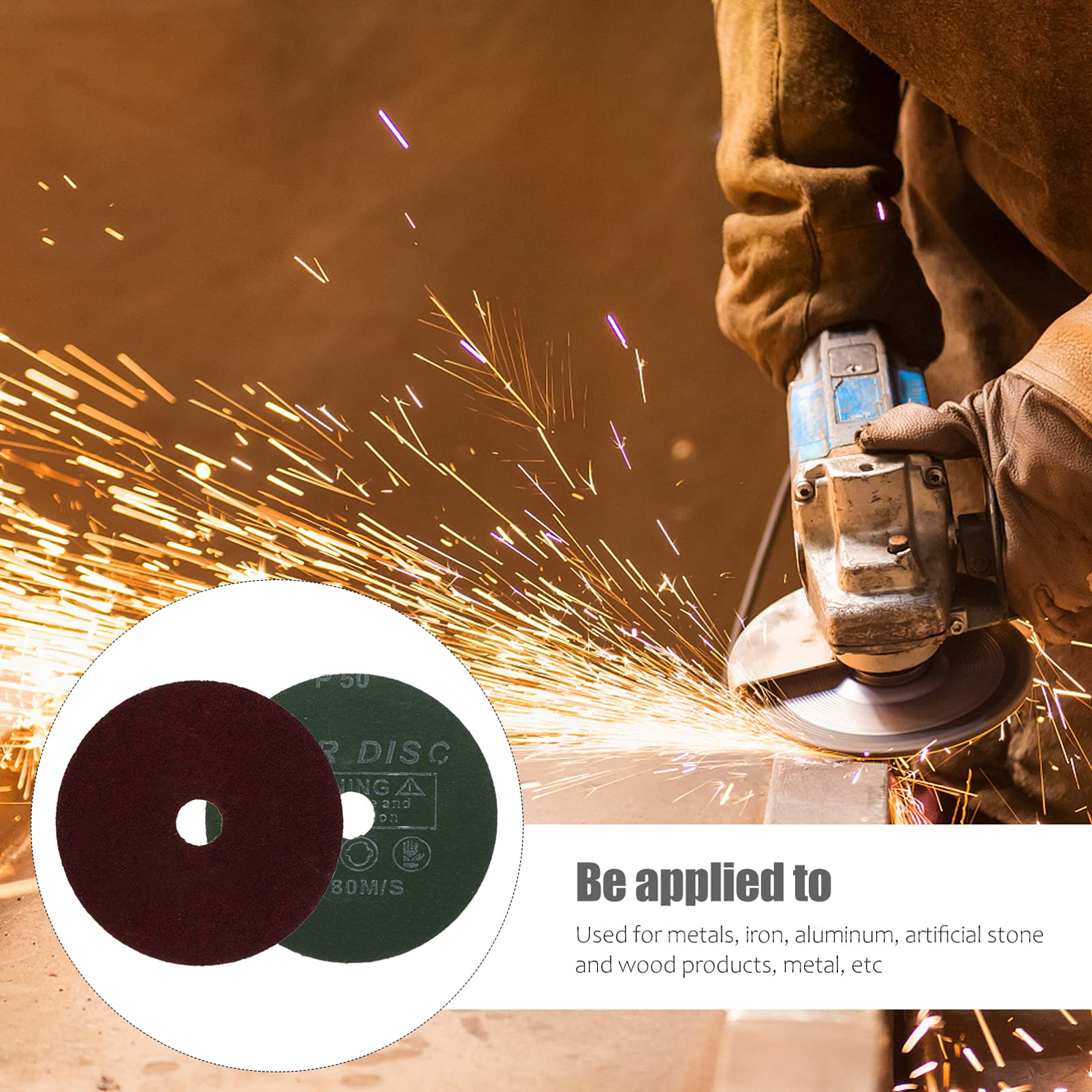 SOLUSTRE 2sets Dischi Abrasivi Per Lucidatura Metallo Disco Di Polishing Acciaio Grana Per Progetti Di Finitura Superficiale e Riparazione Auto