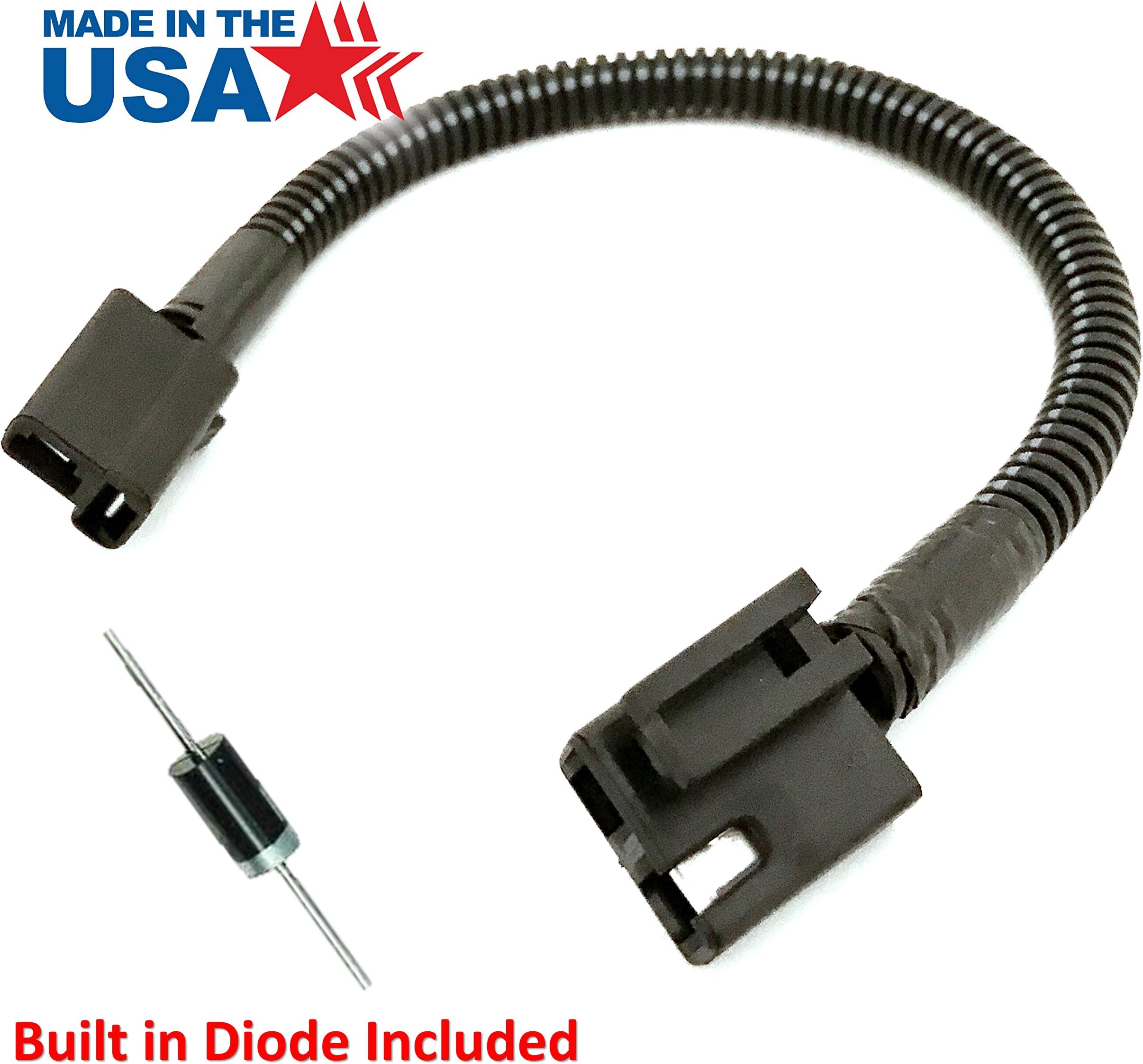 HD SwitchClutch Pigtail Wire Harness Kit w/Built-in Diode Replaces Hustler 791251 - OEM Upgrade - Made in U.S.A.