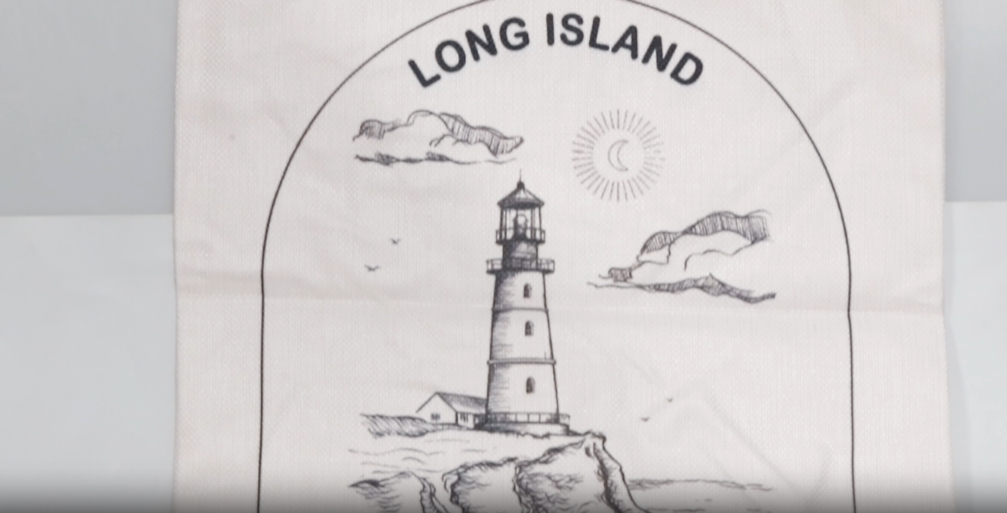 Bolso tote de viaje PWHAOO Long Island, bolsa de compras con diseño de Long Island Nueva York, ideal como recuerdo o regalo para amantes de la playa miniatura 7