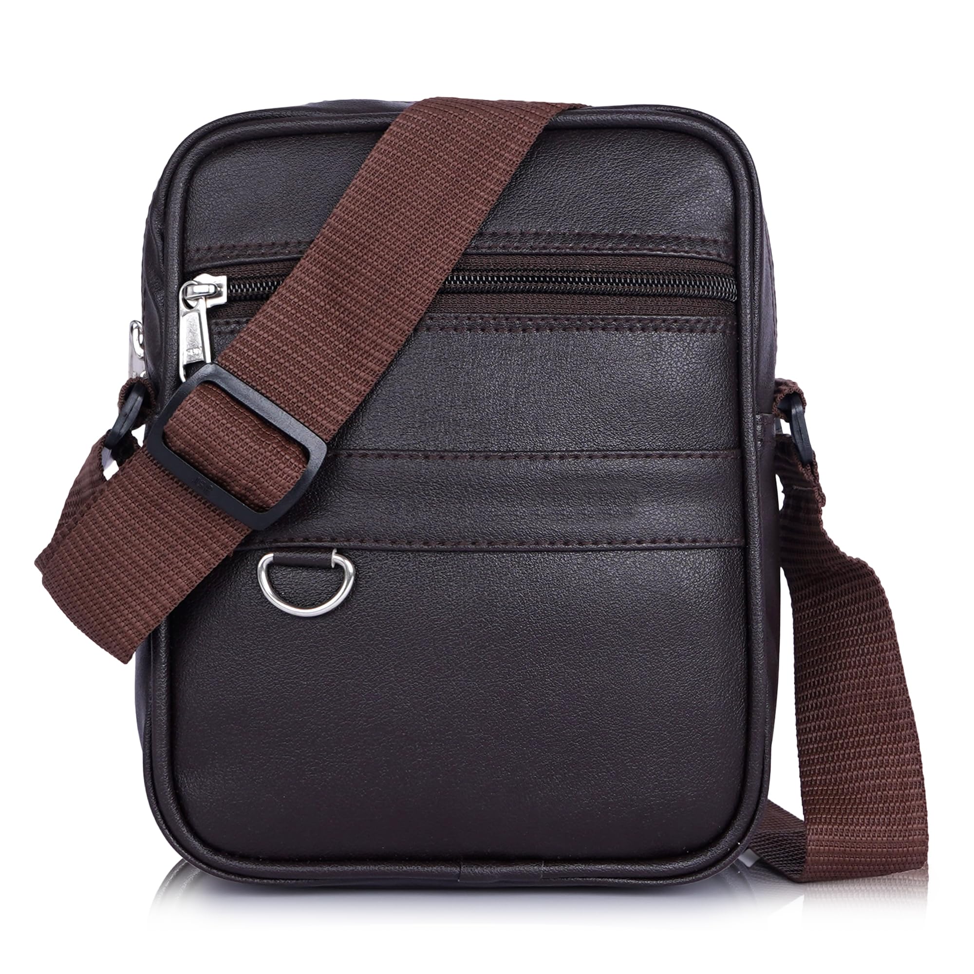 glacier Premium Faux Leather, Sling Bag for Men | Crossbody Bag | Passport Sling with Adjustable Strap, travel sling bag-picture-51