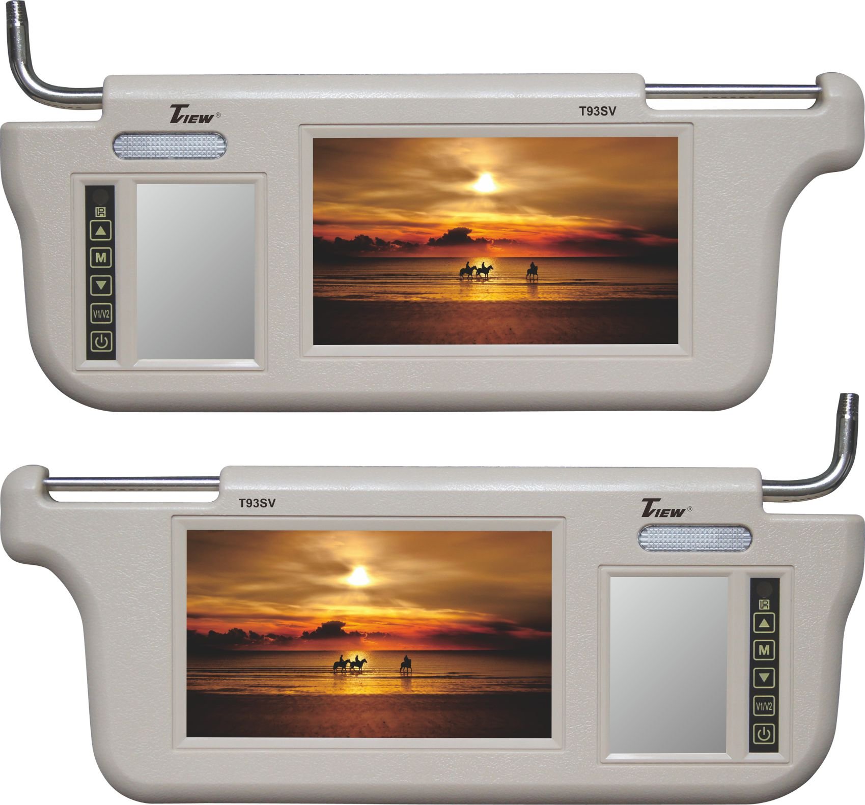 T93SV-TN Sunivisor Monitors (Tan)