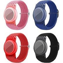 Kids Bracelet Compatible with AirTag, GPS Kid Tracker Holder Braided Wristband for Apple Air Tag, 2022 Upgraded Nylon Adjustable Anti Lost Airtag Watch Band for Kids Children Elders
